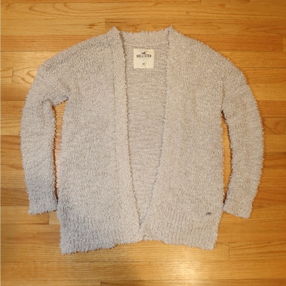 Hollister Tan Fuzzy Cardigan - Picture 1 of 4